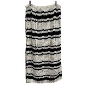 Free People FP Beach Open Crochet Cotton Midi Skirt Women Large Boho